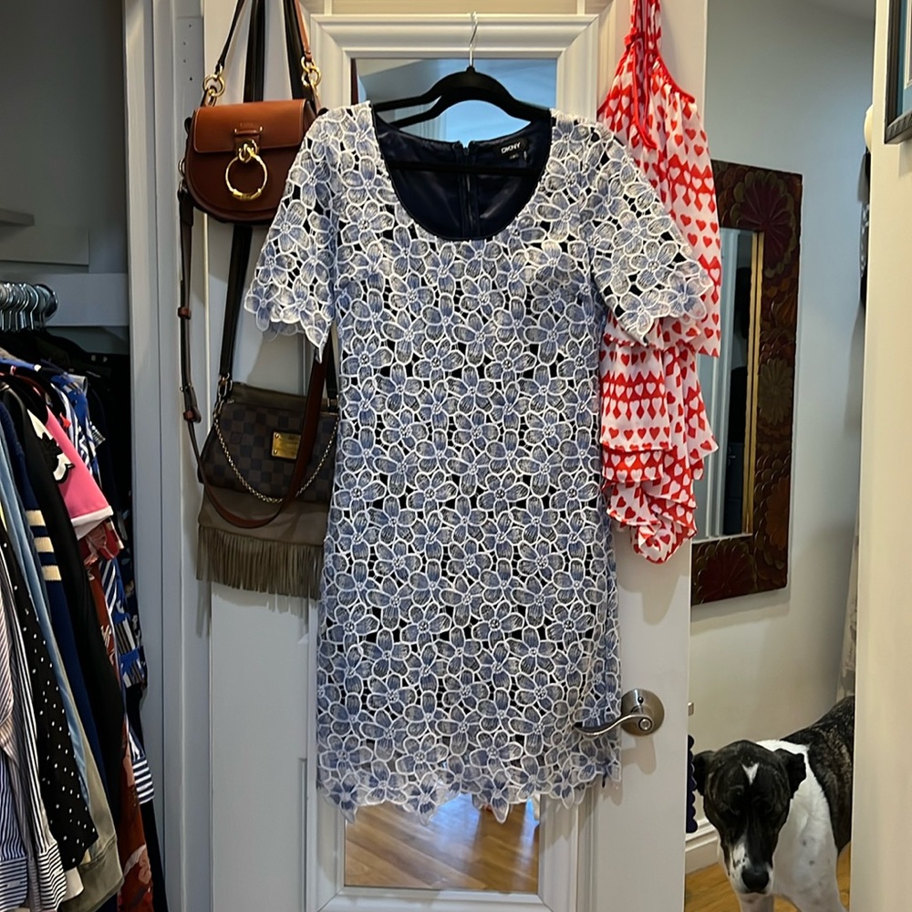 DKNY floral short sleeve dress